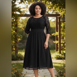 NWT: size 12 BloomChic Elegant Black Lace Dress